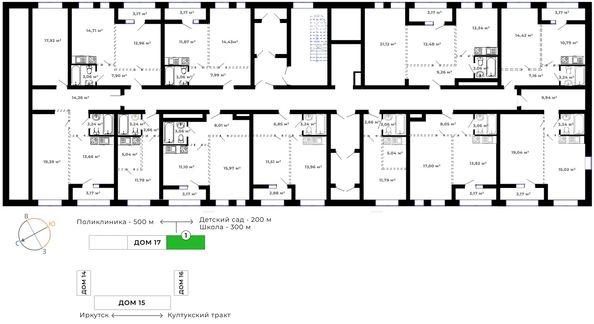 
   Продам 1-комнатную, 38.78 м², Юго-Западный, дом 17

. Фото 8.