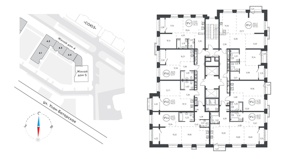 
   Продам 2-комнатную, 73.37 м², СОЮЗ PRIORITY, дом 5

. Фото 1.