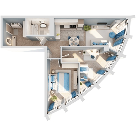 
   Продам 2-комнатную, 71.54 м², Звезды, дом 2

. Фото 1.