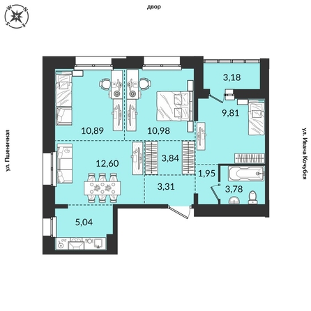 
   Продам 4-комнатную, 65.38 м², Источник, дом 3

. Фото 1.