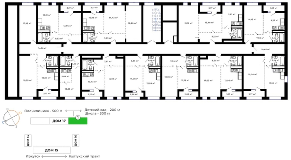 
   Продам 1-комнатную, 49.54 м², Юго-Западный, дом 17

. Фото 4.