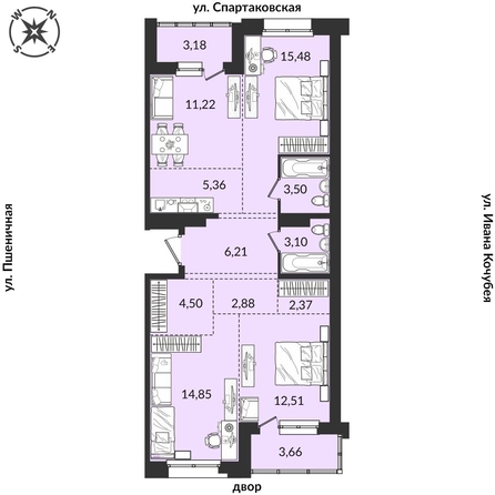 
   Продам 4-комнатную, 88.76 м², Источник, дом 1

. Фото 1.