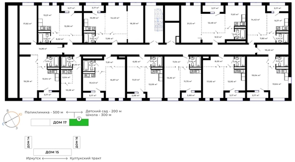 
   Продам 2-комнатную, 70.9 м², Юго-Западный, дом 17

. Фото 10.