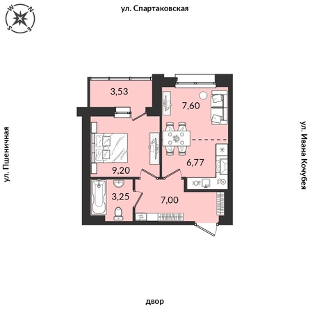 
   Продам 1-комнатную, 37.35 м², Источник, дом 5

. Фото 1.