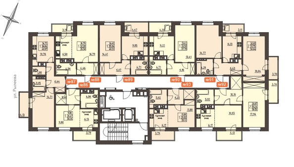 
   Продам 1-комнатную, 40.3 м², Очаг, блок-секция 7

. Фото 2.