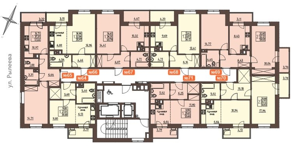 
   Продам 1-комнатную, 41.8 м², Очаг, блок-секция 8

. Фото 2.