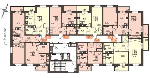 
   Продам 1-комнатную, 40.6 м², Очаг, блок-секция 8

. Фото 2.