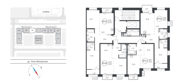 
   Продам 1-комнатную, 43.6 м², Эдуарда Дьяконова ул, 12

. Фото 1.