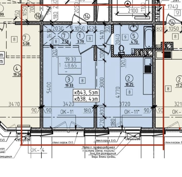 
   Продам 1-комнатную, 48.3 м², Красного Восстания ул, 24

. Фото 10.