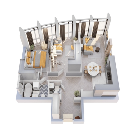 
  Продается 2-комн. квартира 80.81 м², в ЖК Звезды, дом 2. Фото 2.