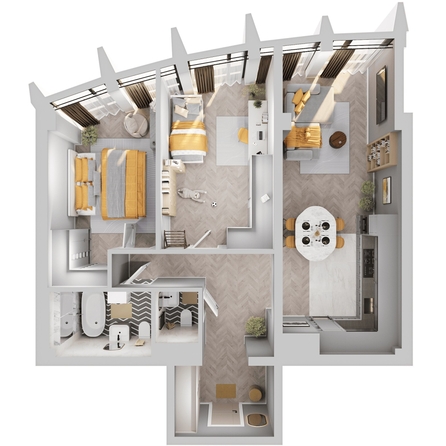 
  Продается 2-комн. квартира 80.81 м², в ЖК Звезды, дом 2. Фото 5.