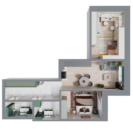 
   Продам 3-комнатную, 68.3 м², Култукская ул, 16

. Фото 1.