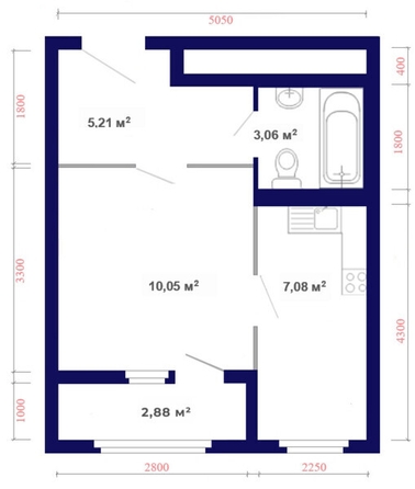 
   Продам 1-комнатную, 27.4 м², Юго-Западный, дом 17

. Фото 12.