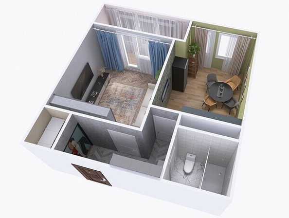 
   Продам 1-комнатную, 37.72 м², Юго-Западный, дом 17

. Фото 4.