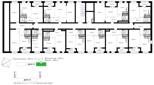 
   Продам 1-комнатную, 38.08 м², Юго-Западный, дом 17

. Фото 10.