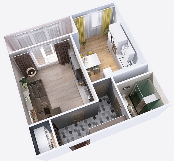 
  Продается 1-комн. квартира, 40.85 м², ЖК Юго-Западный, дом 17
. Фото 8.