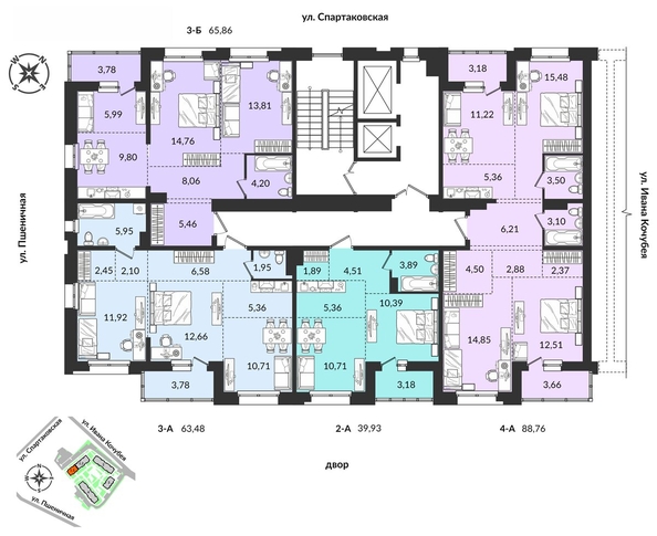 
  Продается 2-комн. квартира, 39.93 м², ЖК Источник, дом 1
. Фото 11.