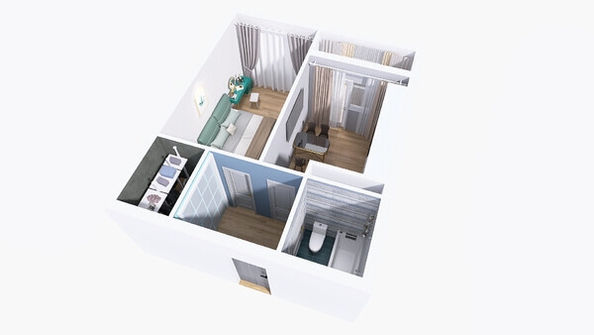 
  Продается 1-комн. квартира, 38 м², ЖК Юго-Западный, дом 17
. Фото 6.