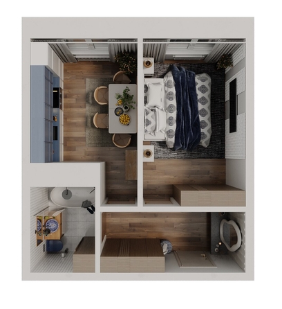 
  Продается 1-комн. квартира, 37.9 м², ЖК Квартал Стрижи, 3 очередь, дом 2
. Фото 1.