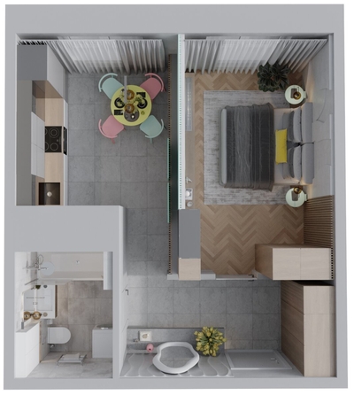 
  Продается 1-комн. квартира, 37.7 м², ЖК Квартал Стрижи, 3 очередь, дом 1
. Фото 1.