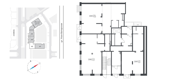 
  Продается универсальное помещение, 72.38 м², ЖК СОЮЗ PRIORITY, дом 4
. Фото 1.
