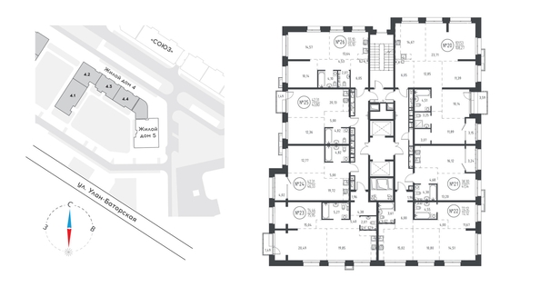 
  Продается 4-комн. квартира, 107.9 м², ЖК СОЮЗ PRIORITY, дом 5
. Фото 1.