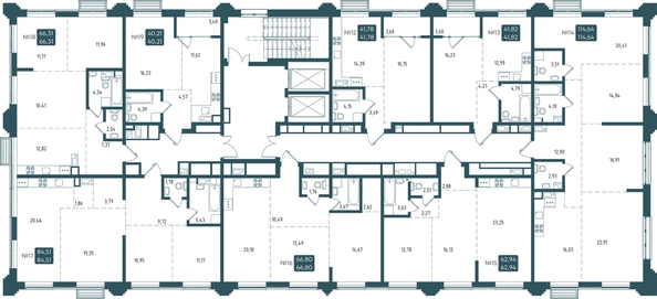 
  Продается 3-комн. квартира, 66.31 м², ЖК Бродский, 1-я очередь
. Фото 1.