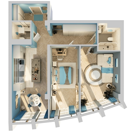
  Продается 2-комн. квартира, 79.86 м², ЖК Звезды, дом 2
. Фото 2.