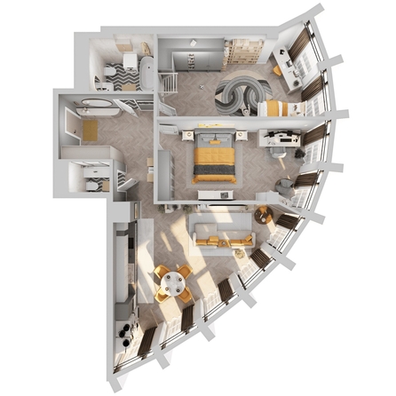 
  Продается 3-комн. квартира, 96.12 м², ЖК Звезды, дом 2
. Фото 2.