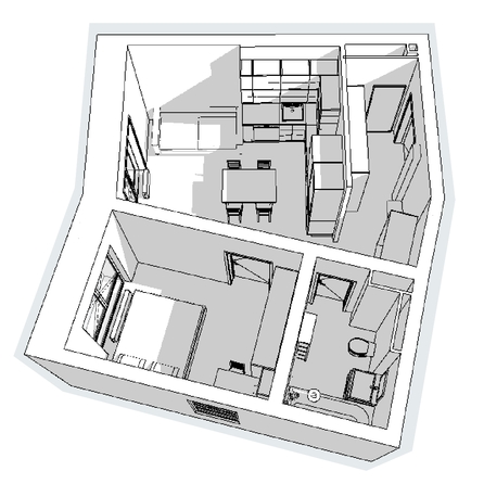 
  Продается 1-комн. квартира, 44.4 м², ЖК Квартал Стрижи, 2 очередь
. Фото 8.