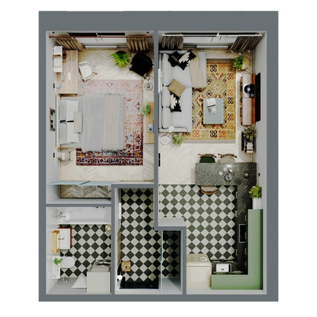 
  Продается 2-комн. квартира, 45.4 м², ЖК Квартал Стрижи, 3 очередь, дом 2
. Фото 1.