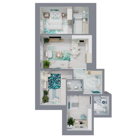
  Продается 4-комн. квартира, 85.4 м², ЖК Квартал Стрижи, 3 очередь, дом 1
. Фото 1.
