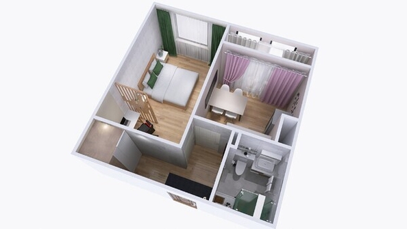 
  Продается 1-комн. квартира, 40.44 м², ЖК Юго-Западный, дом 17
. Фото 2.