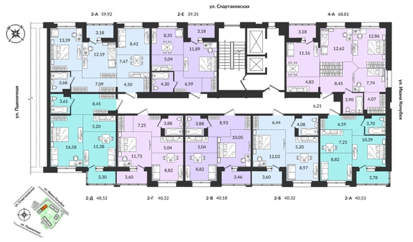 
  Продается 2-комн. квартира, 40.53 м², ЖК Источник, дом 1
. Фото 11.