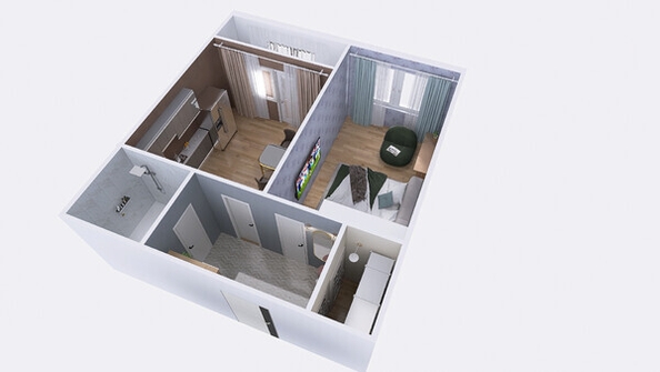 
  Продается 1-комн. квартира, 41.51 м², ЖК Юго-Западный, дом 17
. Фото 11.