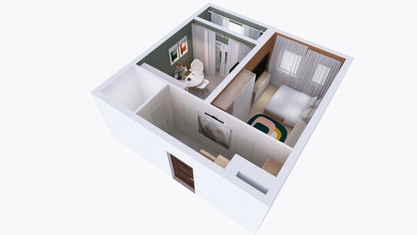 
  Продается 1-комн. квартира, 40.43 м², ЖК Юго-Западный, дом 17
. Фото 9.