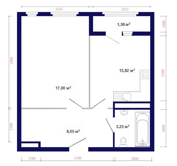 
  Продается 1-комн. квартира, 44.23 м², ЖК Юго-Западный, дом 17
. Фото 8.