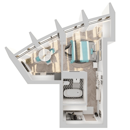 
  Продается 1-комн. квартира 30.92 м², в ЖК Звезды, дом 3. Фото 5.