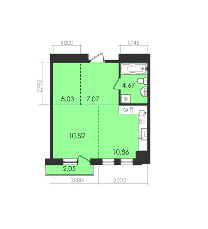 
  Продается 1-комн. квартира, 40 м², ЖК Сити парк, б/с 3
. Фото 1.