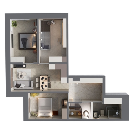 
  Продается 4-комн. квартира, 80.4 м², ЖК Стрижи Сити, блок-секции 8,9
. Фото 1.