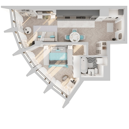 
  Продается 1-комн. квартира, 53.12 м², ЖК Звезды, дом 3
. Фото 2.