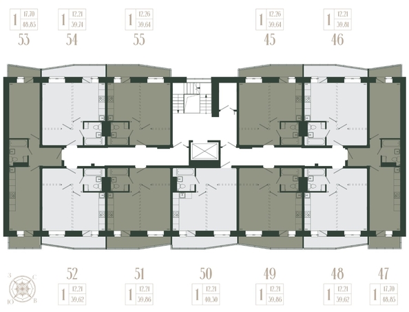 
  Продается 1-комн. квартира, 48.85 м², ЖК Новые кварталы, дом 1
. Фото 1.