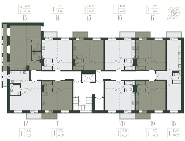 
  Продается 1-комн. квартира, 48.51 м², ЖК Новые кварталы, дом 1
. Фото 1.