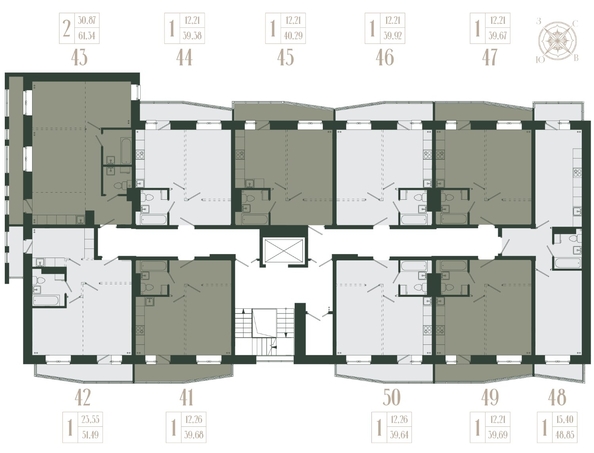 
  Продается 1-комн. квартира, 51.49 м², ЖК Новые кварталы, дом 1
. Фото 1.