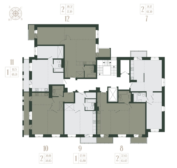 
  Продается 2-комн. квартира, 65.62 м², ЖК Новые кварталы, дом 1
. Фото 1.