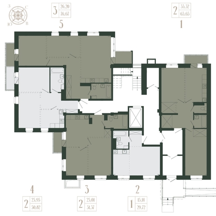 
  Продается 2-комн. квартира, 51.37 м², ЖК Новые кварталы, дом 2
. Фото 1.