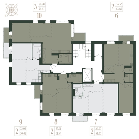 
  Продается 2-комн. квартира, 54.83 м², ЖК Новые кварталы, дом 2
. Фото 2.