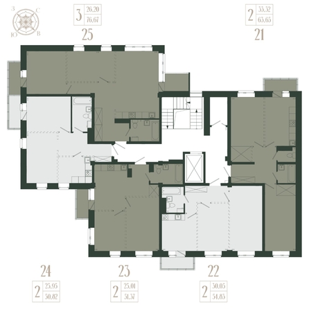
  Продается 2-комн. квартира, 51.37 м², ЖК Новые кварталы, дом 2
. Фото 1.