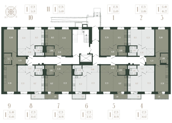 
  Продается 1-комн. квартира, 33.86 м², ЖК Новые кварталы, дом 2
. Фото 1.