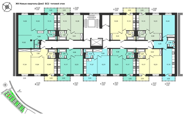 
  Продается 1-комн. квартира, 36.91 м², ЖК Новые кварталы, дом 2
. Фото 3.